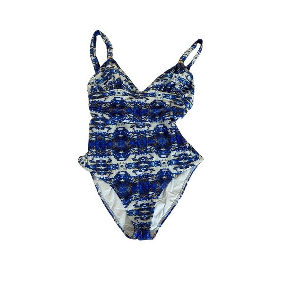 Vix Paula Hermanny Women's Blue One Piece Swim Suit - Medium - Picture 1 of 15